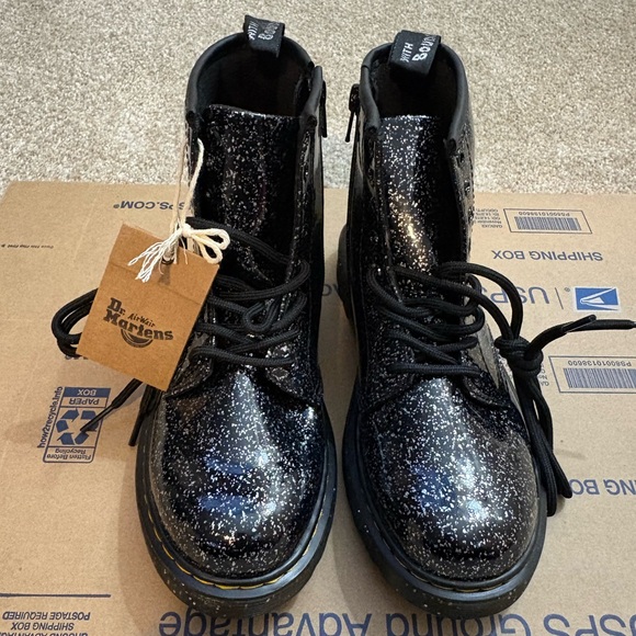 Dr. Martens Other - Dr. Martens Black Sparkle Combat Boots